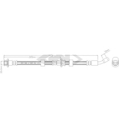 Foto Tubo flexible de frenos SPIDAN 38612