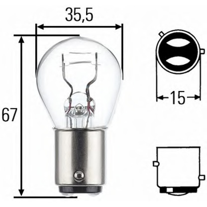 Photo Bulb, stop light HELLA 8GD004772121