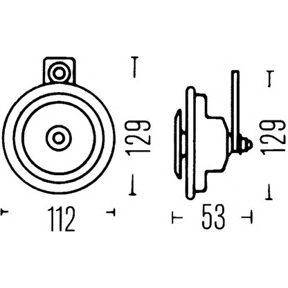 Photo Air Horn HELLA 3BA002768551