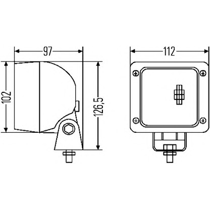 Photo Projecteur de travail HELLA 1GA007506001