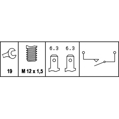 Photo Switch, reverse light HELLA 6LF007354001