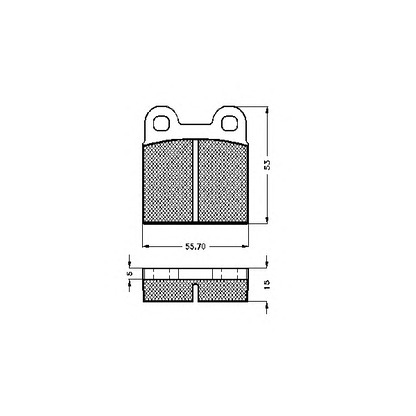 Photo Brake Pad Set, disc brake SPIDAN 30002