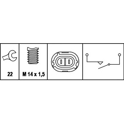 Zdjęcie Przełącznik, swiatło cofania HELLA 6ZF008621071