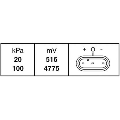 Foto Sensor, Saugrohrdruck HELLA 6PP009400011