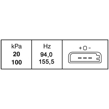 Фото Датчик, давление во впускном газопроводе HELLA 6PP009400231
