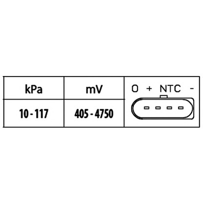 Photo Sensor, intake manifold pressure HELLA 6PP009400501