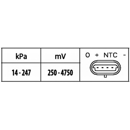 Foto Sensor, Saugrohrdruck HELLA 6PP009400581