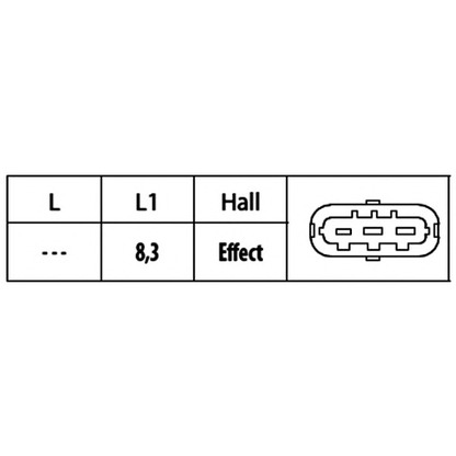 Foto Sensor, Nockenwellenposition HELLA 6PU009121791