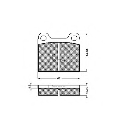 Photo Brake Pad Set, disc brake SPIDAN 30065