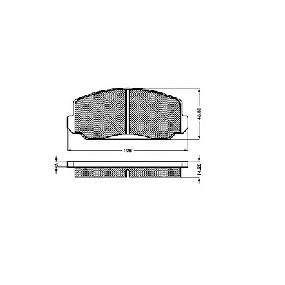 Photo Kit de plaquettes de frein, frein à disque SPIDAN 30092