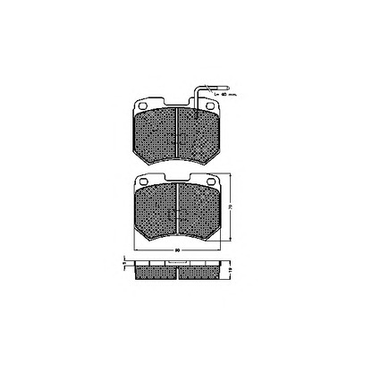 Photo Kit de plaquettes de frein, frein à disque SPIDAN 30096