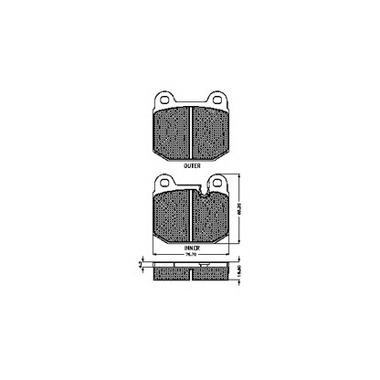 Photo Brake Pad Set, disc brake SPIDAN 30116