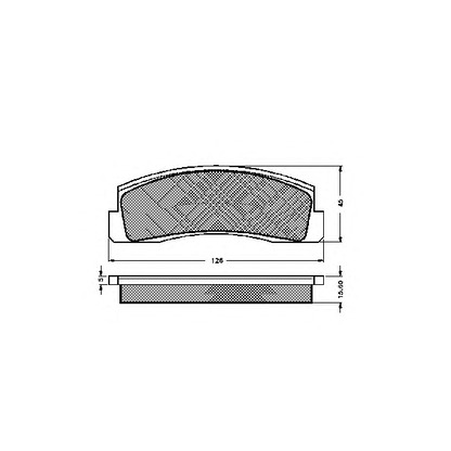 Photo Kit de plaquettes de frein, frein à disque SPIDAN 30119