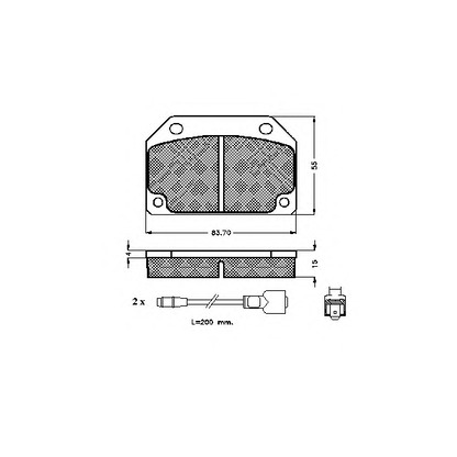 Foto Kit pastiglie freno, Freno a disco SPIDAN 30125