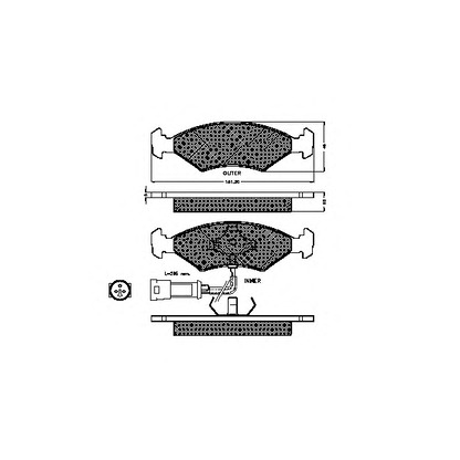 Фото Комплект тормозных колодок, дисковый тормоз SPIDAN 30132