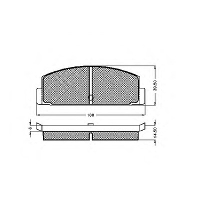 Photo Kit de plaquettes de frein, frein à disque SPIDAN 30160