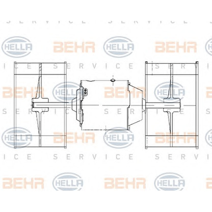 Photo Interior Blower HELLA 8EW009158651