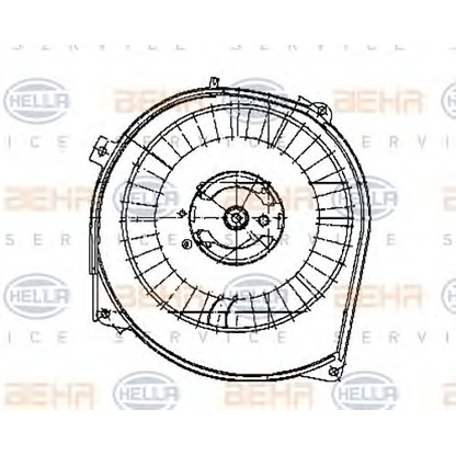 Foto Ventilador habitáculo HELLA 8EW009159321