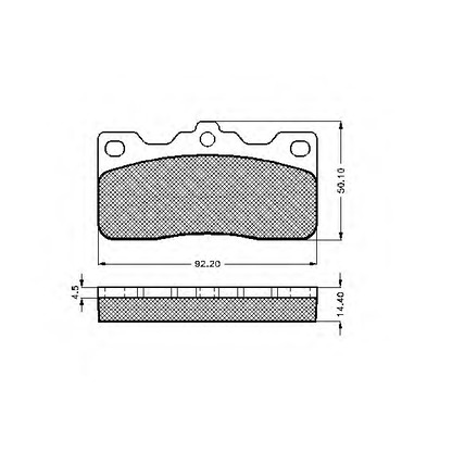 Photo Brake Pad Set, disc brake SPIDAN 30180