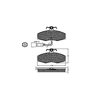 Photo Brake Pad Set, disc brake SPIDAN 30187