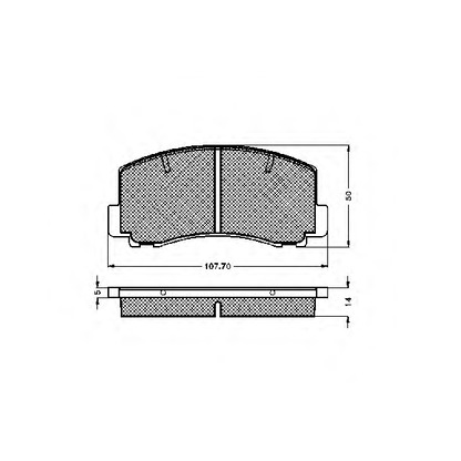 Photo Brake Pad Set, disc brake SPIDAN 30199