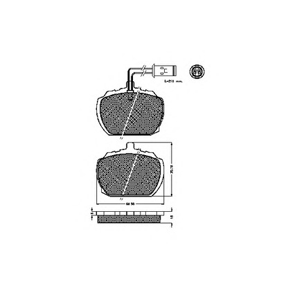 Photo Kit de plaquettes de frein, frein à disque SPIDAN 30265