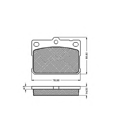 Photo Kit de plaquettes de frein, frein à disque SPIDAN 30311