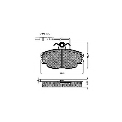 Foto Bremsbelagsatz, Scheibenbremse SPIDAN 30947