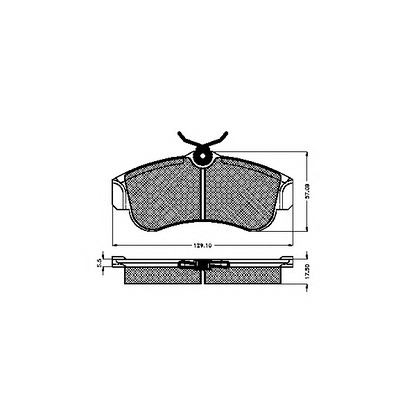 Photo Brake Pad Set, disc brake SPIDAN 30953