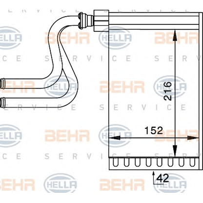 Foto Radiador de calefacción HELLA 8FH351024261