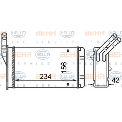 Foto Radiador de calefacción HELLA 8FH351024301