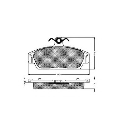 Photo Brake Pad Set, disc brake SPIDAN 30969