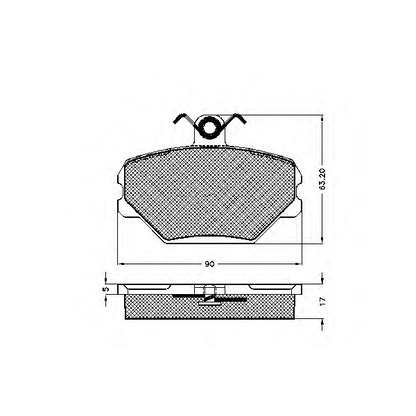 Photo Kit de plaquettes de frein, frein à disque SPIDAN 30982