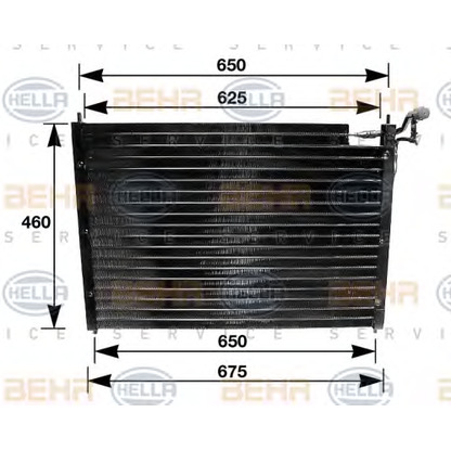 Photo Condenser, air conditioning HELLA 8FC351035011