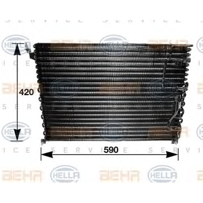 Фото Конденсатор, кондиционер HELLA 8FC351035121