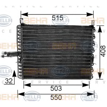 Фото Конденсатор, кондиционер HELLA 8FC351035751