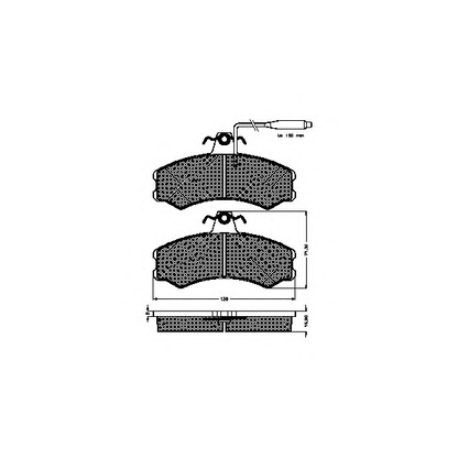 Photo Kit de plaquettes de frein, frein à disque SPIDAN 31008