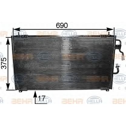 Foto Condensatore, Climatizzatore HELLA 8FC351036171