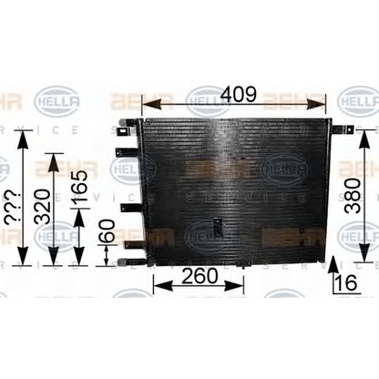 Photo Condenser, air conditioning HELLA 8FC351036331