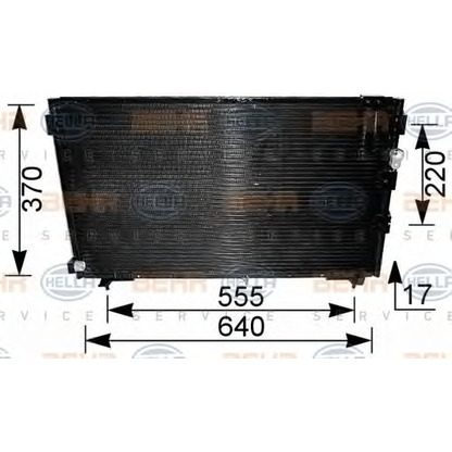 Фото Конденсатор, кондиционер HELLA 8FC351036611