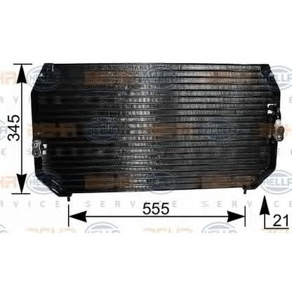 Фото Конденсатор, кондиционер HELLA 8FC351037081