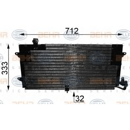 Foto Kondensator, Klimaanlage HELLA 8FC351037181