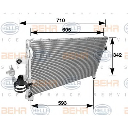 Фото Конденсатор, кондиционер HELLA 8FC351037261