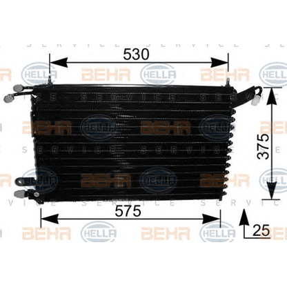 Photo Condenser, air conditioning HELLA 8FC351037411