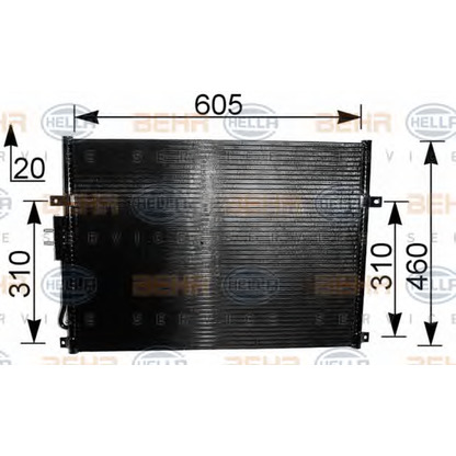 Foto Condensatore, Climatizzatore HELLA 8FC351037481