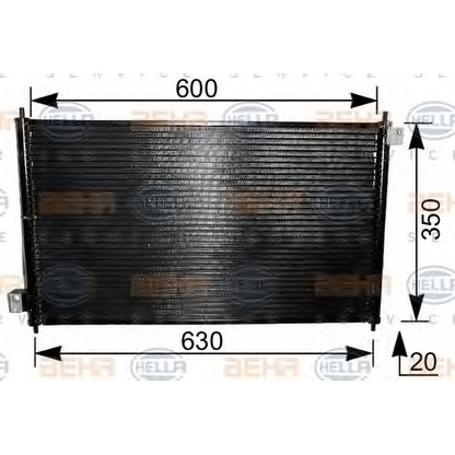 Foto Condensatore, Climatizzatore HELLA 8FC351037741