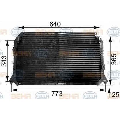 Foto Condensatore, Climatizzatore HELLA 8FC351038511