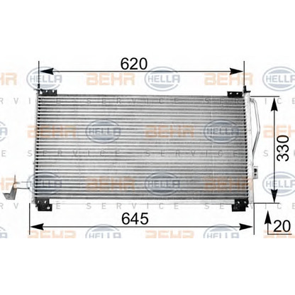 Photo Condenser, air conditioning HELLA 8FC351038541