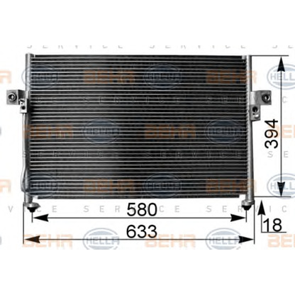 Foto Condensatore, Climatizzatore HELLA 8FC351038761