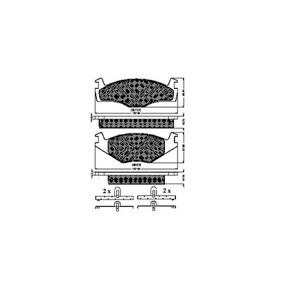 Photo Brake Pad Set, disc brake SPIDAN 31033